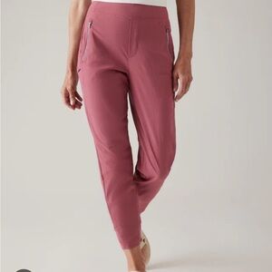 ATHLETA Trekkie North Jogger Pant Pink Berry Rose Sz 10